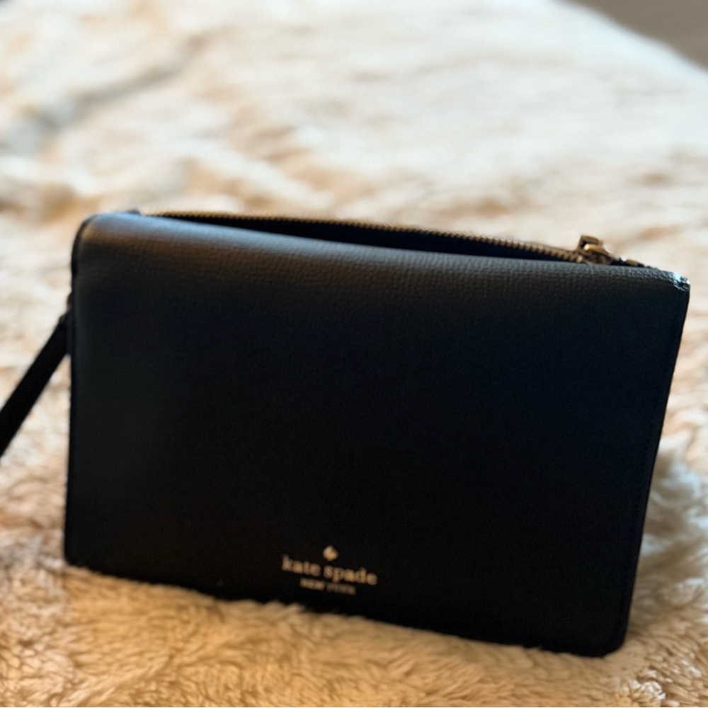 Kate Spade black Leather clutch